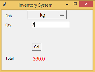 Fish inventory system using python tkinter - Tutusfunny
