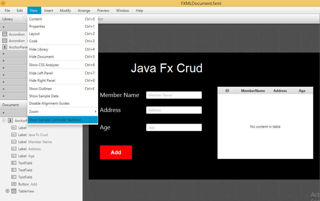 JavaFx Project Step by Step - Tutusfunny