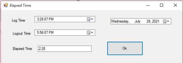 Elapsed Time Calculation using Vb.net - Tutusfunny