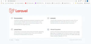 laravel welcome page