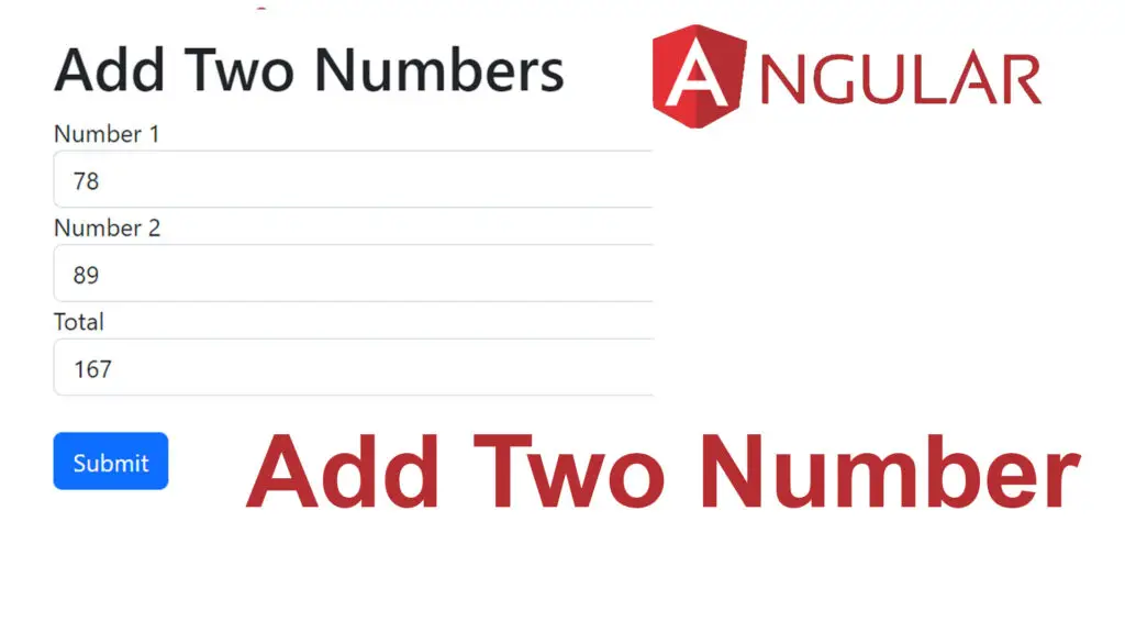 Angular How to Add Two Number - Tutusfunny