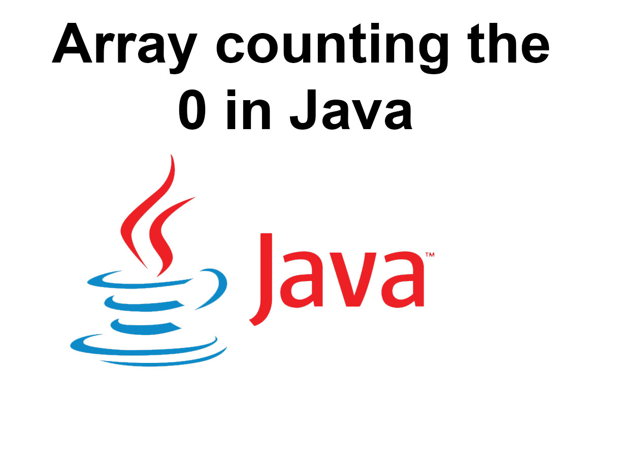 Array counting the 0 in Java - Tutusfunny