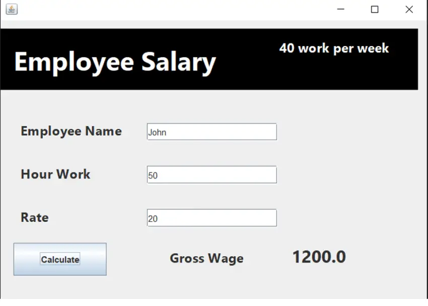 Employee Working Hours Calculation System using Java - Tutusfunny image.