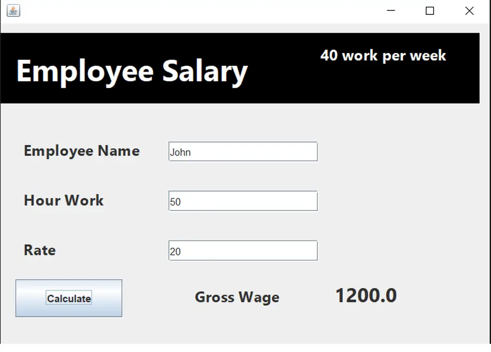 Employee Working Hours Calculation System using Java - Tutusfunny
