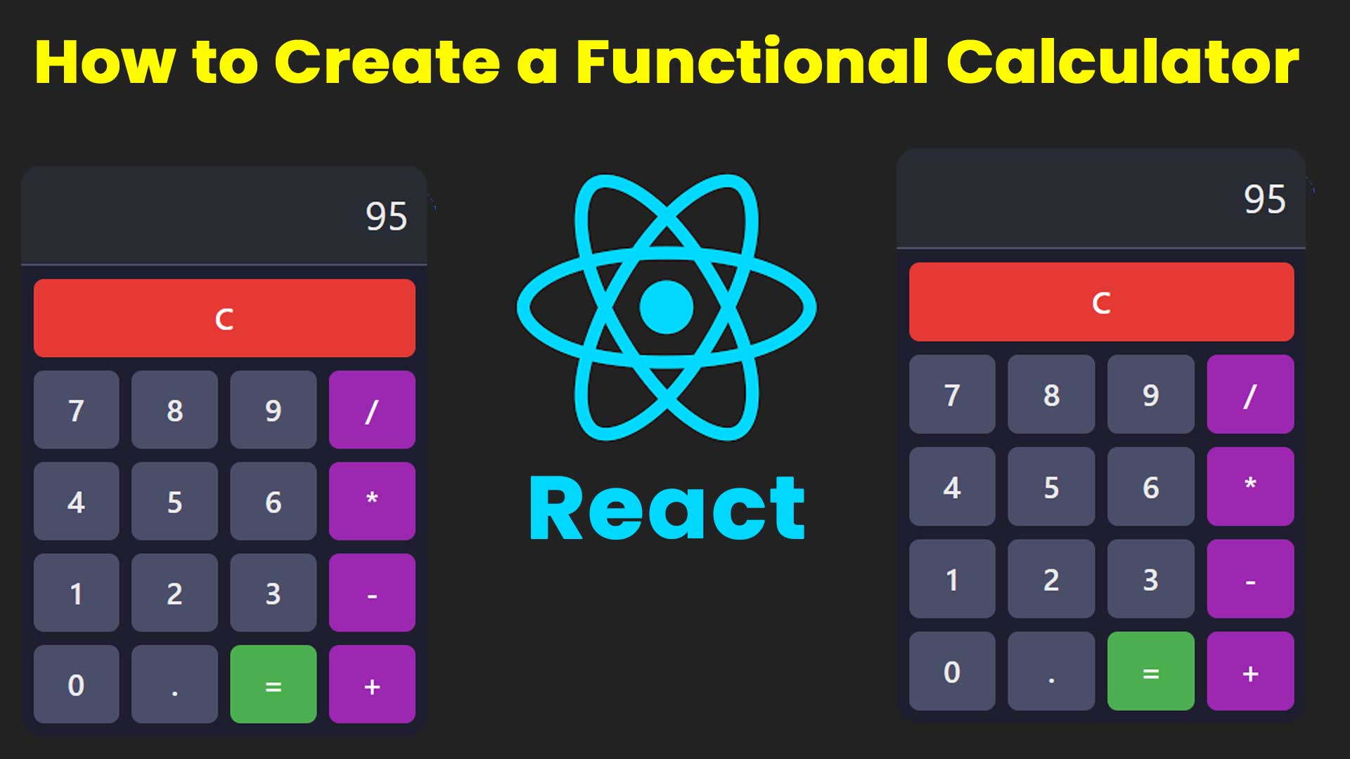 How to Create a Functional Calculator in React - Tutusfunny